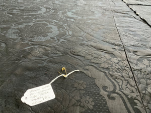 French Gothic black damask cape (295 x 135cm)