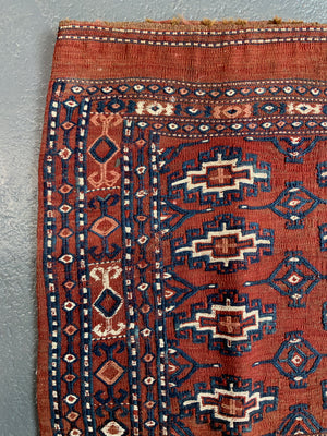 Turkmen Yomut vintage flatwaeve chuval (79 x 107cm)