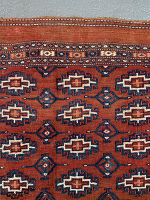 Turkmen Yomut vintage flatwaeve chuval (79 x 107cm)
