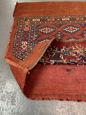Turkmen Yomut vintage flatwaeve chuval (79 x 107cm)
