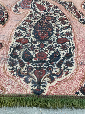 Indian Coromandel antique kalamkari chintz palampore fragment (87 x 113cm)