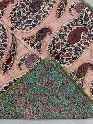 Indian Coromandel antique kalamkari chintz palampore fragment (87 x 113cm)