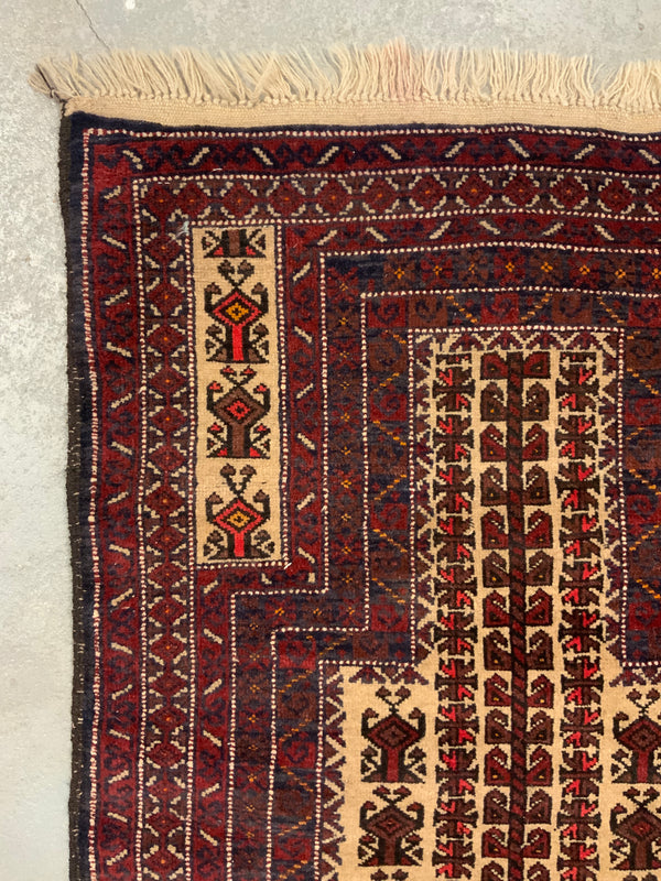Balouch rug with niche (142 x 91cm) - Clive Rogers