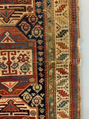 Caucasian antique rug fragment (219 x 107cm) *AF