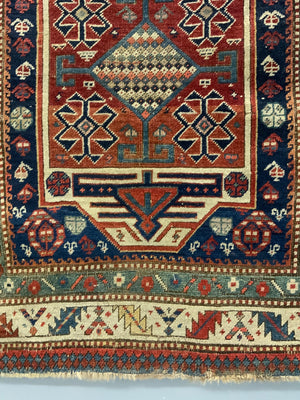 Caucasian antique rug fragment (219 x 107cm) *AF