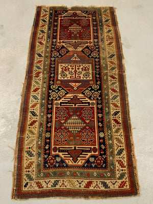 Caucasian antique rug fragment (219 x 107cm) *AF