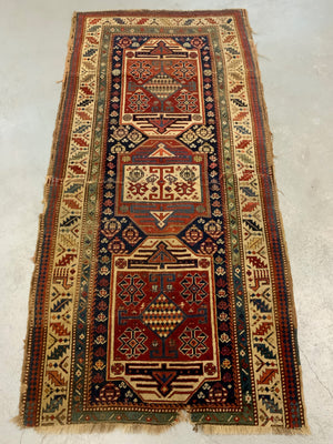 Caucasian antique rug fragment (219 x 107cm) *AF