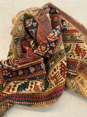 Caucasian antique rug fragment (219 x 107cm) *AF