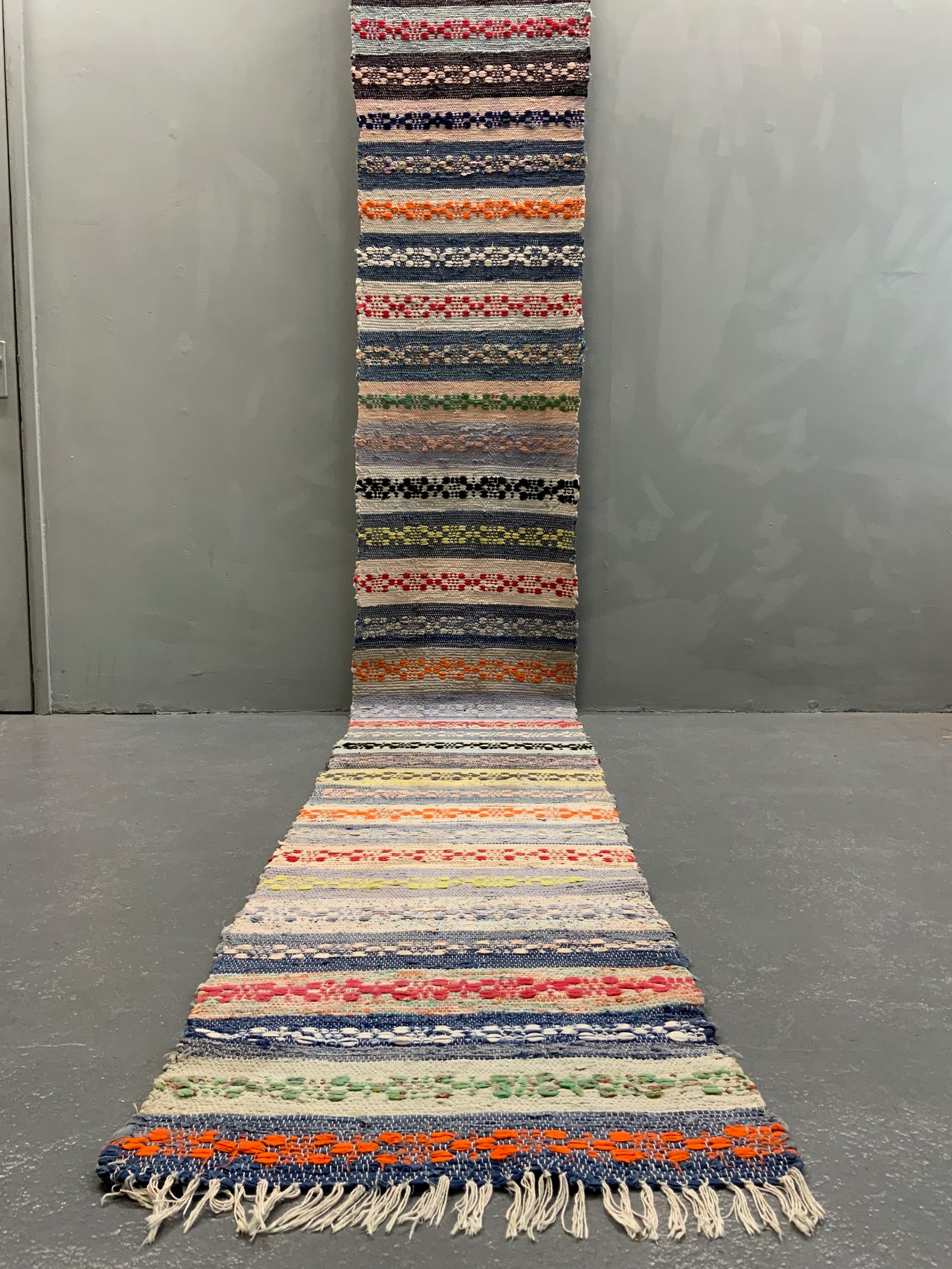 Swedish rag runner (440 x 62cm)