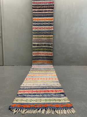 Swedish rag runner (440 x 62cm)