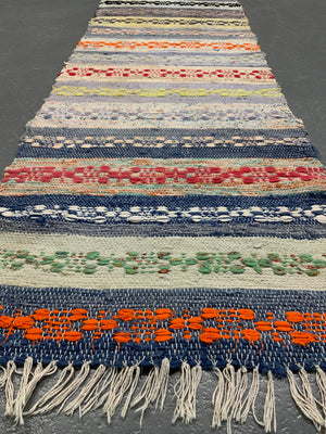 Swedish rag runner (440 x 62cm)
