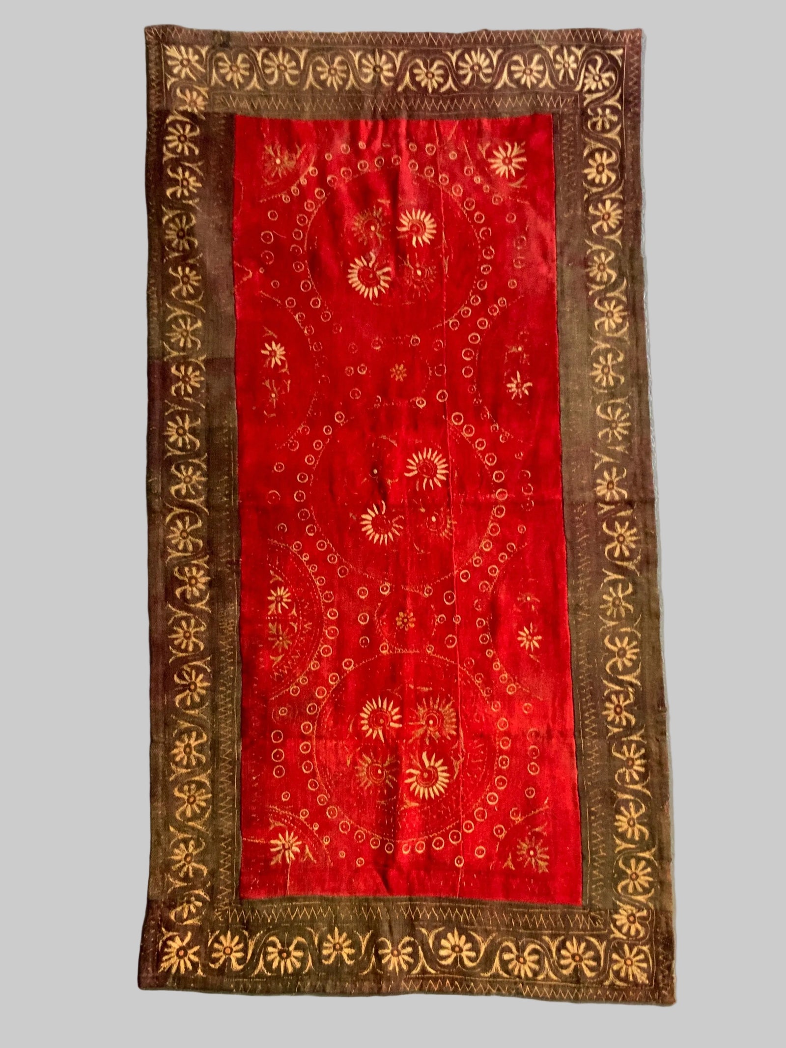 Indian (?) antique wool twill  (188 x 97cm)