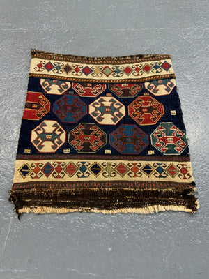 Antique Caucasian Shah Savan mafrash panel (42 x 44cm)