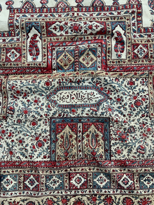 Coromandel antique Palampore Kalamkari chinz (123 x 93cm)