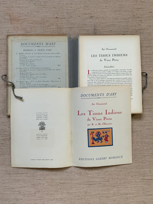 d’Harcourt, R & M. : Les Tissus Indians du vieux Perou