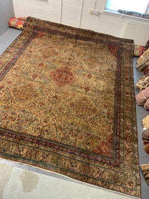 Isparta or Hereke antique oversize fine carpet (426 x 337cm)