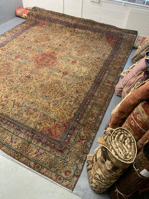 Isparta or Hereke antique oversize fine carpet (426 x 337cm)