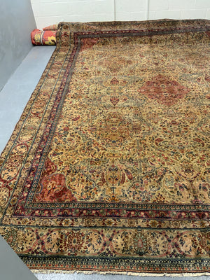 Isparta or Hereke antique oversize fine carpet (426 x 337cm)