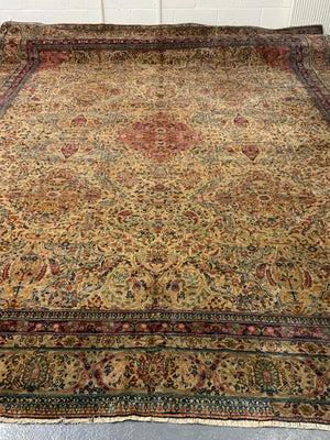 Isparta or Hereke antique oversize fine carpet (426 x 337cm)