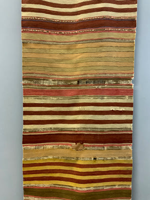 Turkish Anatolian antique striped flatweave (365 x 75cm)