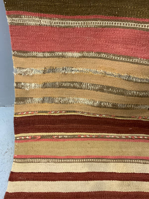 Turkish Anatolian antique striped flatweave (365 x 75cm)
