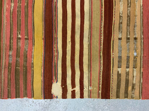 Turkish Anatolian antique striped flatweave (365 x 75cm)