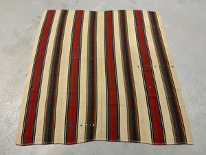 Caucasian antique Shahsavan warpface jajim throw (203 x 183cm)