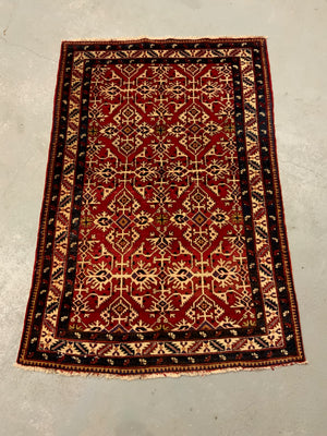 Ardabil rug with a Turkish variant 'Lotto' design (165 x 115cm)