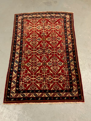 Ardabil rug with a Turkish variant 'Lotto' design (165 x 115cm)