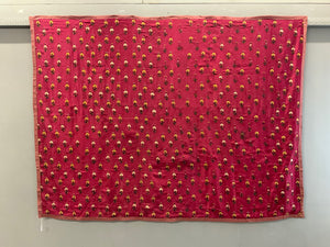 Indian Gujarat silk embroidery (144 x 194cm)