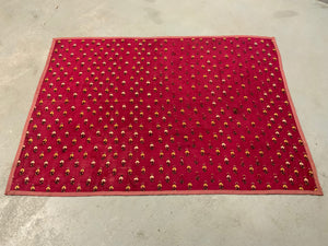 Indian Gujarat silk embroidery (144 x 194cm)