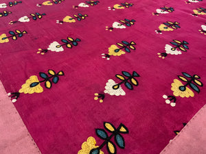 Indian Gujarat silk embroidery (144 x 194cm)