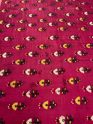 Indian Gujarat silk embroidery (144 x 194cm)