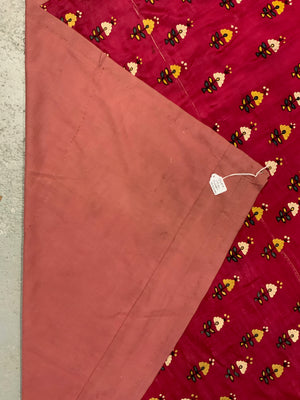 Indian Gujarat silk embroidery (144 x 194cm)