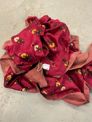 Indian Gujarat silk embroidery (144 x 194cm)