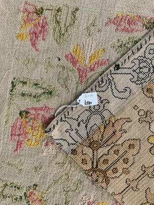 Italian (?) part finished embroidery (136 x 75cm)