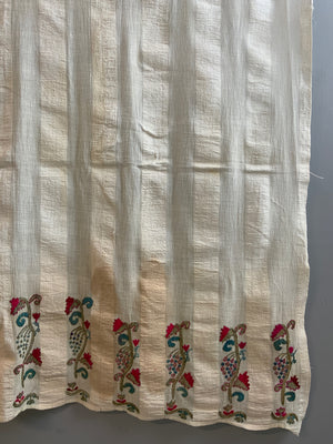 Turkish antique thin cotton towel or bedsheet (208 x 124cm)