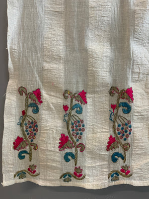 Turkish antique thin cotton towel or bedsheet (208 x 124cm)