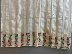 Turkish antique thin cotton towel or bedsheet (208 x 124cm)