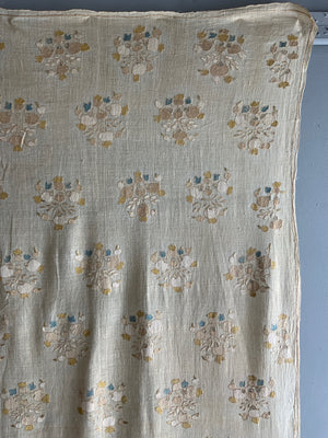 Ottoman antique large pale embroidery (225 x 122cm)