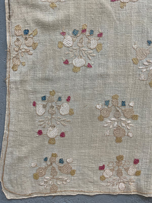 Ottoman antique large pale embroidery (225 x 122cm)