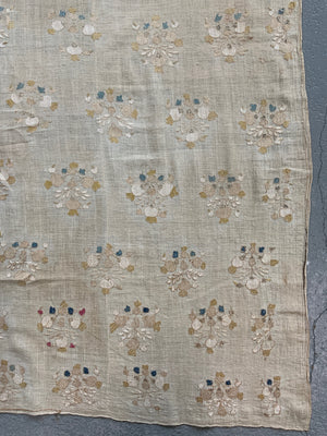 Ottoman antique large pale embroidery (225 x 122cm)