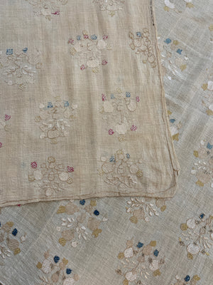 Ottoman antique large pale embroidery (225 x 122cm)
