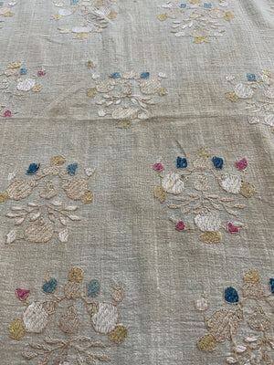 Ottoman antique large pale embroidery (225 x 122cm)