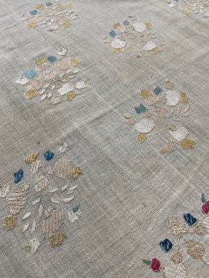 Ottoman antique large pale embroidery (225 x 122cm)