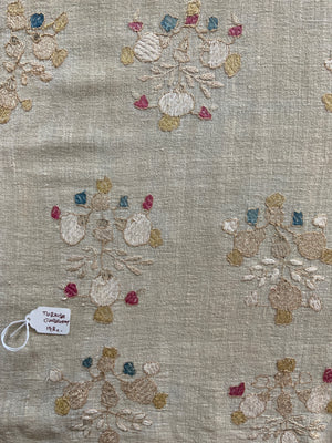 Ottoman antique large pale embroidery (225 x 122cm)