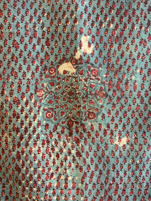 Turkish resist dye block print (136 x 125cm)