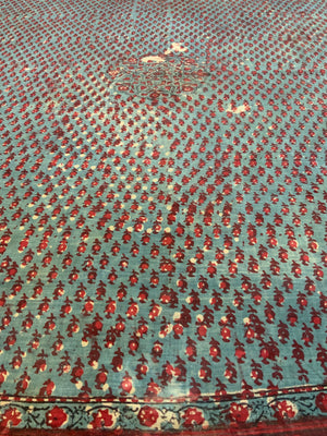 Turkish resist dye block print (136 x 125cm)