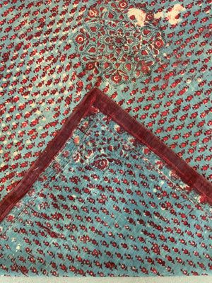 Turkish resist dye block print (136 x 125cm)