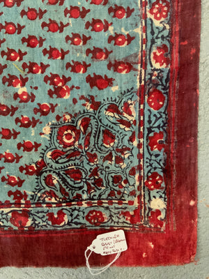 Turkish resist dye block print (136 x 125cm)